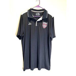 Upper Dublin Soccer Club Polo Shirt AXL Score Authentic Apparel Black Shorts